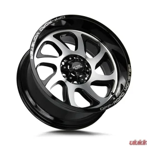 Off-Road Monster M22 Series Gloss Black Machined Face Wheel 22x12 -44mm - Image 2