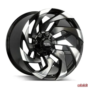 Off-Road Monster M24 Series Gloss Black Machined Face Wheel 20x10 5x127 | 5x5 | 5x139.7 -19mm - Image 1