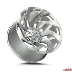 Off-Road Monster M24 Series Brushed Face Silver Wheel 22x12 6x135/6x139.7 -44mm - Image 2