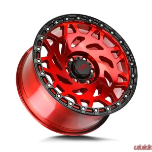 Off-Road Monster M50 Series Candy Red w/ Black Ring Wheel 20x9.5 6x135 -12mm - Image 2