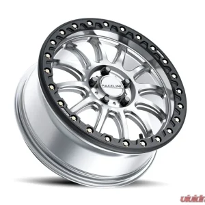 Raceline A14 Alpha Beadlock Silver/Black Wheel 17x7 5x114.3mm +25mm - Image 2
