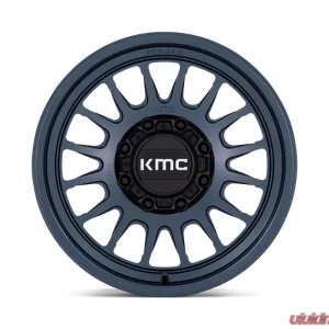 KMC KM447 Impact Forged Monoblock Wheel 17x8.5 6x135 0mm Metallic Blue - Image 3