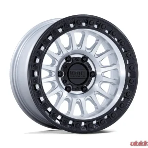 KMC KM552 IMS Wheel 17x8.5 6x139.7 25mm Machined w/ Matte Black Lip - Image 1