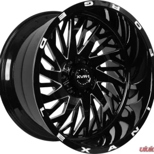 Lexani Compass Wheel 22X12 Blank -44mm Gloss Black w/CNC Machined Accents - Image 1