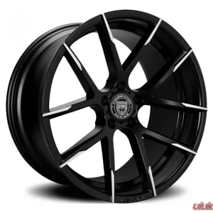Lexani Stuttgart Wheel 21X9 Blank 15mm Gloss Black Machined Tips - Image 1