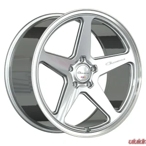 Giovanna Cinque Wheel 22x10.5 5x112 40mm Silver Machined Face Center / Polished Lip - Image 1