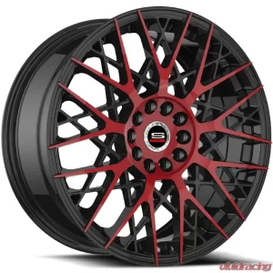 Spec-1 SP-53 Wheel 17x7.5 5x112 | 5x114.3 42mm Gloss Black & Red Machined - Image 2