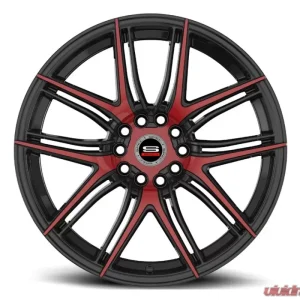Spec-1 SP-56 Wheel 17x7.5 5x112 | 5x114.3 42mm Gloss Black & Red Machined - Image 1