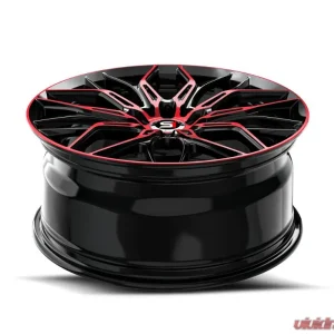 Spec-1 SP-57 Wheel 17x7.5 5x108 | 5x114.3 42mm Gloss Black & Red Machined - Image 4