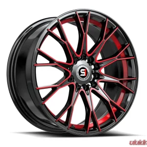 Spec-1 SP-59 Wheel 17x7.5 5x100 | 5x114.3 42mm Gloss Black & Red Machined - Image 2