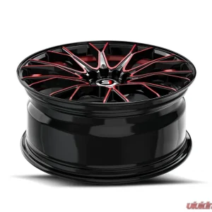 Spec-1 SP-59 Wheel 17x7.5 5x100 | 5x114.3 42mm Gloss Black & Red Machined - Image 4