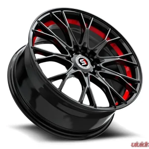 Spec-1 SP-59 Wheel 17x7.5 5x100 | 5x114.3 42mm Gloss Black & Red Undercut - Image 3