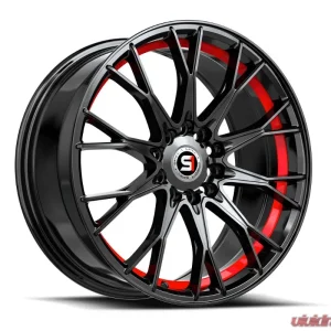 Spec-1 SP-59 Wheel 18x8 5x114.3 | 5x120 38mm Gloss Black & Red Undercut - Image 2