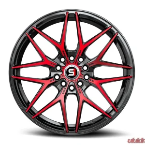 Spec-1 SP-60 Wheel 17x7.5 5x105 | 5x114.3 42mm Gloss Black & Red Machined - Image 1
