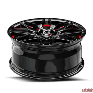 Spec-1 SP-60 Wheel 17x7.5 5x105 | 5x114.3 42mm Gloss Black & Red Undercut - Image 4