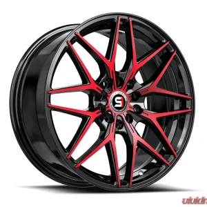 Spec-1 SP-60 Wheel 17x7.5 5x112 | 5x114.3 42mm Gloss Black & Red Machined - Image 2