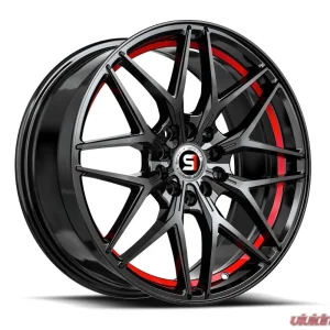 Spec-1 SP-60 Wheel 18x8 5x100 | 5x114.3 38mm Gloss Black & Red Undercut - Image 2