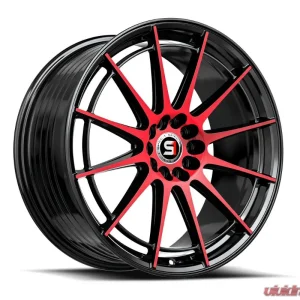 Spec-1 SP-64 Wheel 17x8 5x100 | 5x114.3 42mm Gloss Black & Red Machined - Image 2