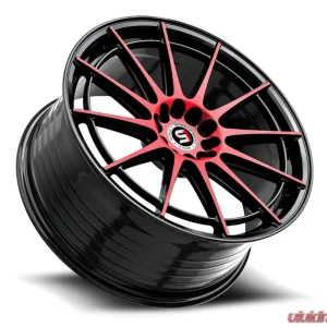 Spec-1 SP-64 Wheel 17x8 4x100 | 4x114.3 42mm Gloss Black & Red Machined - Image 3