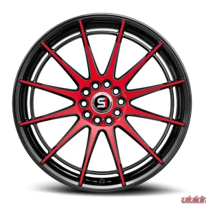 Spec-1 SP-64 Wheel 18x8 5x100 | 5x114.3 34mm Gloss Black & Red Machined - Image 1