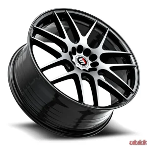 Spec-1 SP-65 Wheel 17x8 4x100 | 4x114.3 42mm Gloss Black & Machined - Image 3