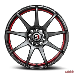 Spec-1 SP-67 Wheel 18x8 5x110 | 5x114.3 38mm Gloss Black & Red Line - Image 1