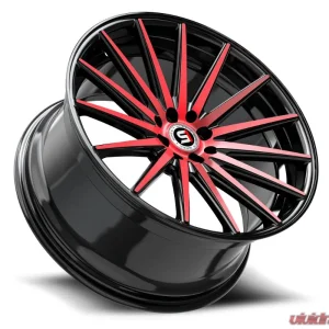 Spec-1 SP-69 Wheel 17x7.5 5x110 | 5x114.3 42mm Gloss Black & Red Machined - Image 3