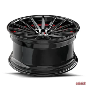 Spec-1 SP-69 Wheel 18x8 5x114.3 | 5x120 38mm Gloss Black & Red Undercut - Image 4