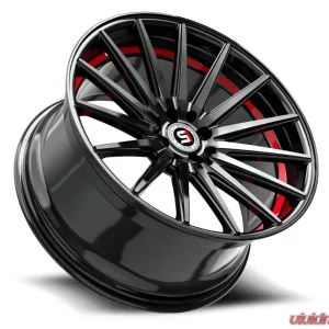 Spec-1 SP-69 Wheel 18x8 4x100 | 4x114.3 38mm Gloss Black & Red Undercut - Image 3