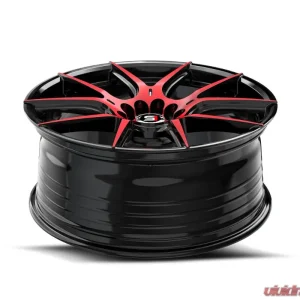 Spec-1 SP-71 Wheel 17x8 5x105 | 5x114.3 42mm Gloss Black & Red Machined - Image 4