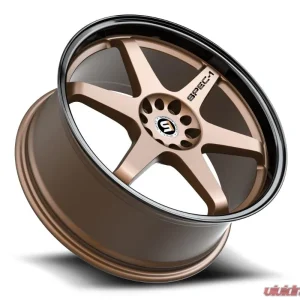 Spec-1 SPT-33 Wheel 15x9 4x100 | 4x114.3 15mm Matte Bronze & Black Lip - Image 3
