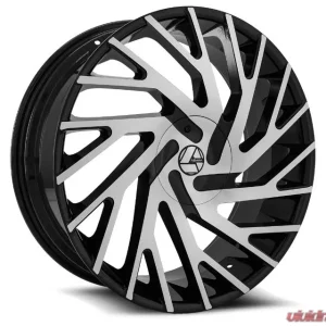 Azara 505 Wheel 26x9.5 5x127|5x139.7 15mm Gloss Black Machined - Image 1