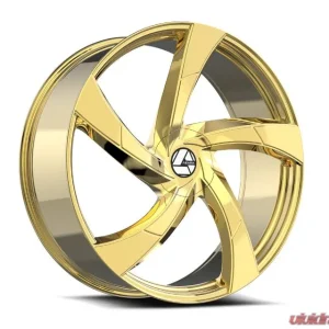 Azara 524 Wheel 22x9.5 Blank 15mm Nano Gold - Image 1