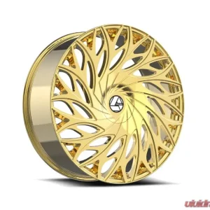Azara 525 Wheel 28x9.5 Blank 15mm Gold Plated - Image 1