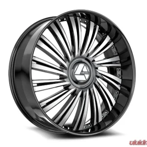 Azara AZX-102 Wheel 18x8 5x114.3|5x120 35mm Gloss Black Machined - Image 1