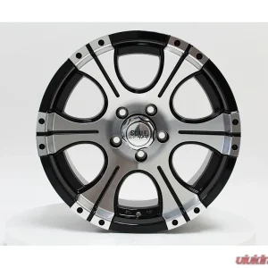 Scale 4x4 Ace Series S333 Wheel 16x8.0 5x114.3 0mm Black w/ Machined Face - Image 1
