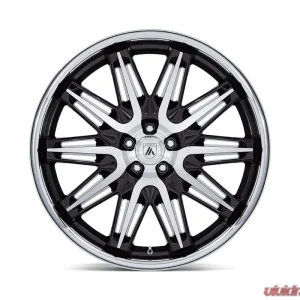 Asanti Black ABL-47 Imperator Wheel 20x10.5 5x114.3 40mm Gloss Black Machined w/SS Lip - Image 3
