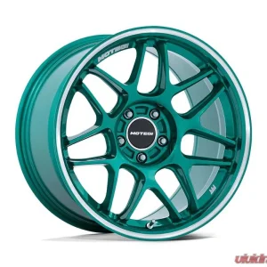 MOTEGI Racing MR158 Tsubaki Wheel 18x9.5 5X114.3 15 Hokkaido Green w/Machined Lip - Image 1