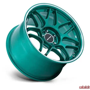 MOTEGI Racing MR158 Tsubaki Wheel 18x9.5 5X114.3 15 Hokkaido Green w/Machined Lip - Image 2