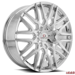 Cavallo CLV-24 Wheel 22x8.5 5x114.3|5x120 38mm Nano Chrome - Image 1