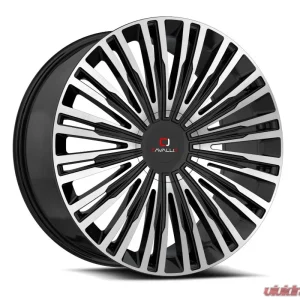Cavallo CLV-48 Wheel 20x8.5 5x108|5x114.3 35mm Gloss Black & Machined - Image 1