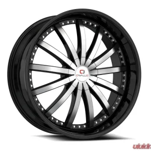 Cavallo CLV-53 Wheel 24x9 BLANK 18mm Gloss Black & Machined - Image 1
