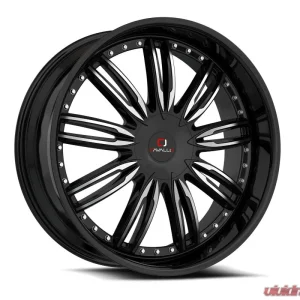 Cavallo CLV-54 Wheel 22x9.5 6x135|6x139.7 25mm Gloss Black & Machined - Image 1