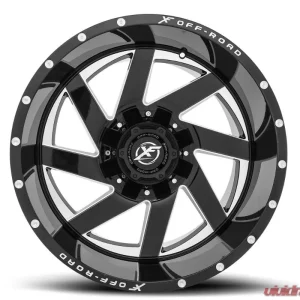 XF Off-Road XF-205 Wheel 20x12 5x135|5x139.7 -44mm Gloss Black Milled - Image 1