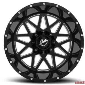 XF Off-Road XF-211 Wheel 20x10 5x127|5x139.7 -12mm Gloss Black Milled - Image 1