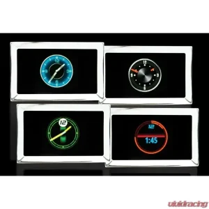 Dakota Digital GLC-57C GRFX Style Clock for 1957 Chevrolet, Black Face, Digital Display - Image 1
