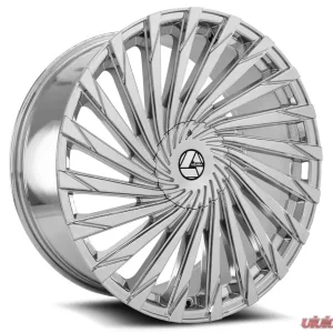 Azara AZA-501 Wheel 24x9 5x115|5x120 15mm Nano Chrome - Image 1