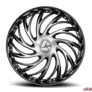 Azara AZX-101 Wheel 26x9.5 6x135|6x139.7 22mm Gloss Black & Machined - Image 2