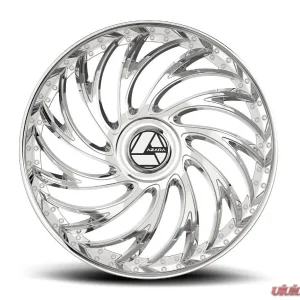 Azara AZX-101 Wheel 28x9.5 Blank 15mm Chrome - Image 2
