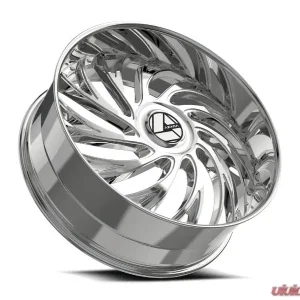 Azara AZX-101 Wheel 28x9.5 Blank 15mm Chrome - Image 3